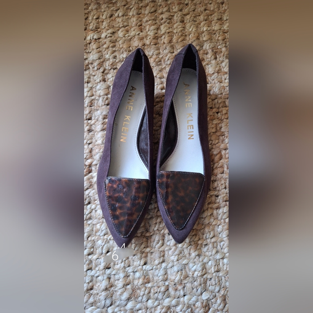 Anne klein animal print womens heels size 8  bussines casual party old‎ money 30